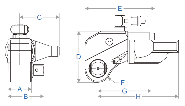 ZLW Square Drive Hydraulic Wrench 4 027 2