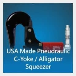 USA Made Pneudraulic C-Yoke / Alligator Squeezer