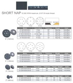 Anti-Vibration Sanding Pads (SHORT NAP)