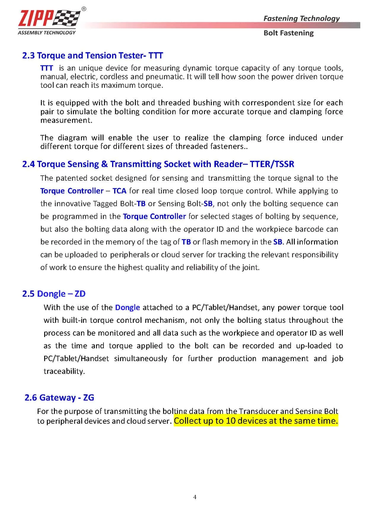 ZIPPTORK Introduzione alla tecnologia di imbullonatura