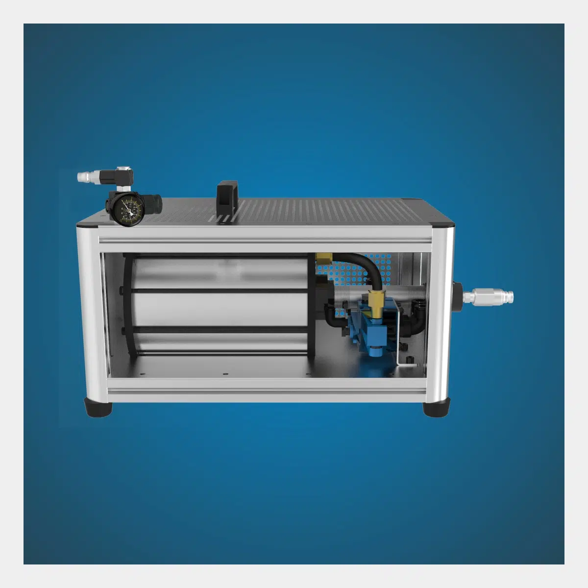 Intensificatore pneumatico