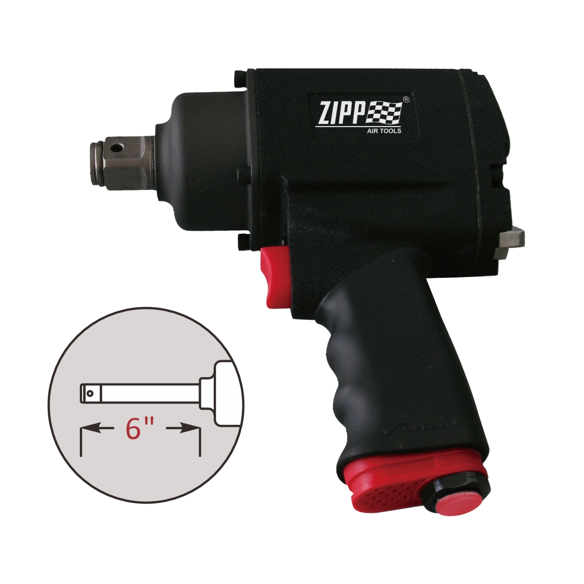 ZIW6511L 3/4-inch Impact Wrench with 6-inch extension