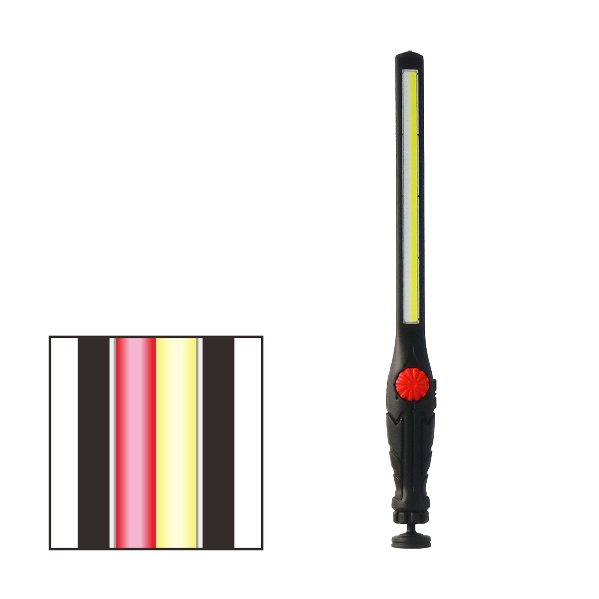 ZL-9880WR Dual color 10W LED – White & Red flashing light